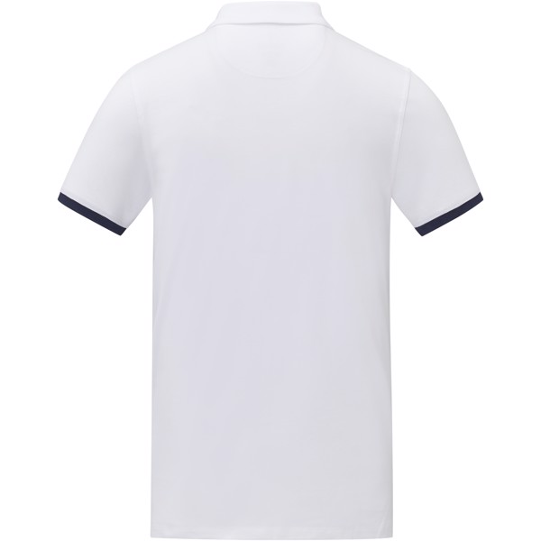 Morgan Polo für Herren, zweifarbig - weiss / XS