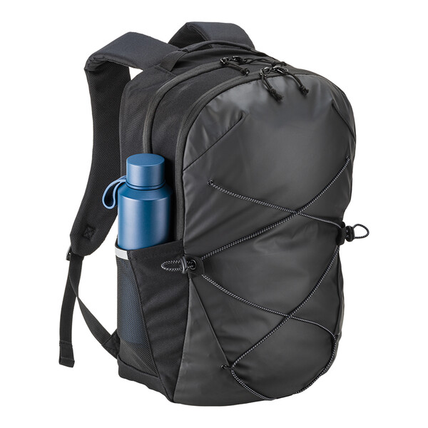 Laptop Backpack (15") In 600D Polyester - Black