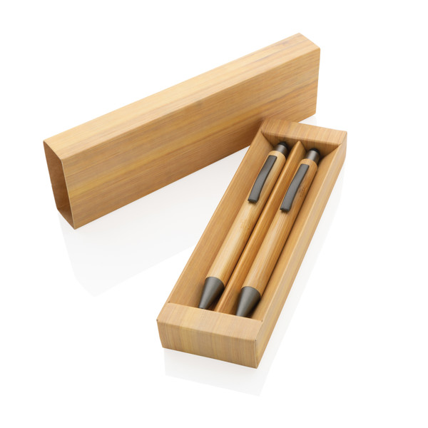 Xd Collection pen,pencil set FSC® bamboo,0.7mm lead