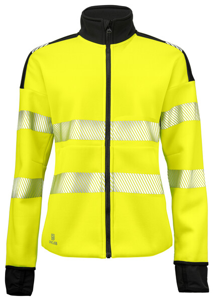 6111 Sweatshirt full zip W Yellow/Black L