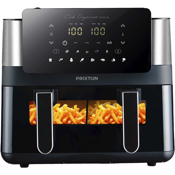 Prixton Cook Organics dobbelt airfryer 8 l