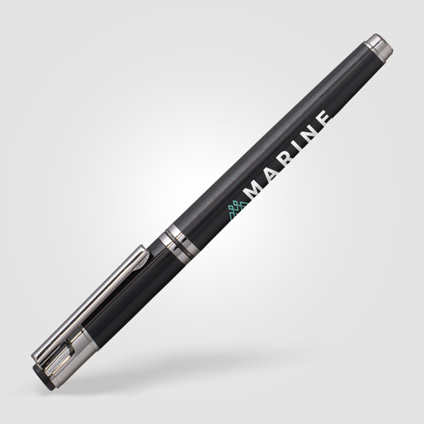 Dylan Gel Pen - Gunmetal / Silkscreen