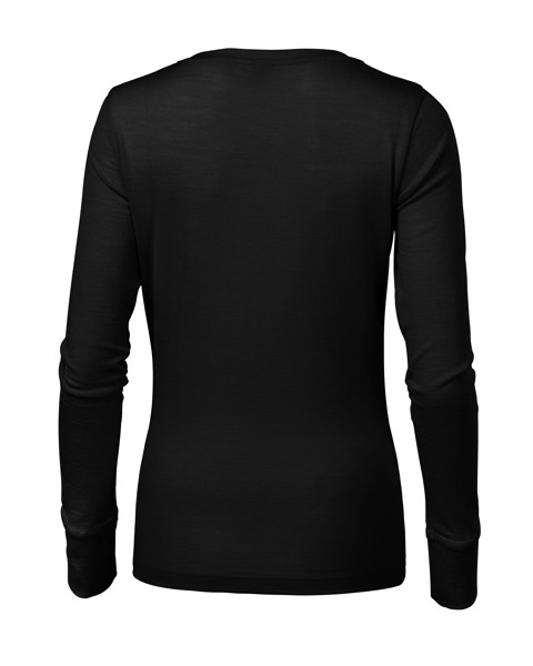 Triko Dámské Malfini Premium® Merino Rise Ls - Černá / M