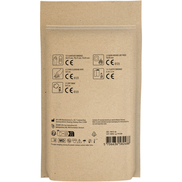 MyKit First Aid with paper pouch - Kraft Brown