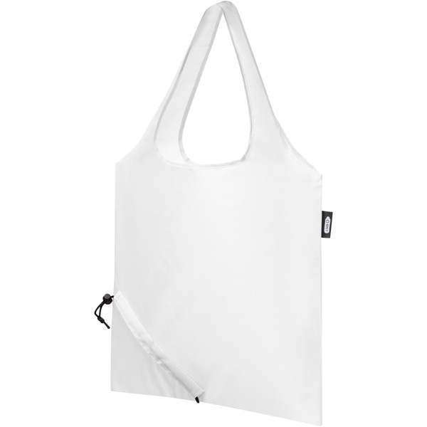 Sabia RPET foldable tote bag 7L - White