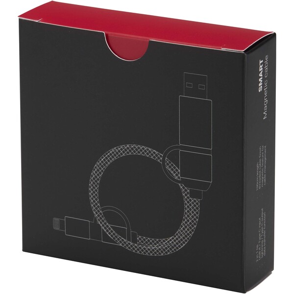 SMART 65W 100 cm RCS recycled magnetic 5-in-1 charging cable