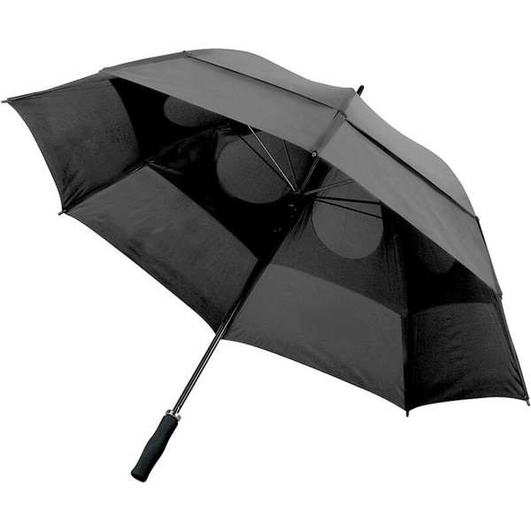 Windproof manual umbrella - grey