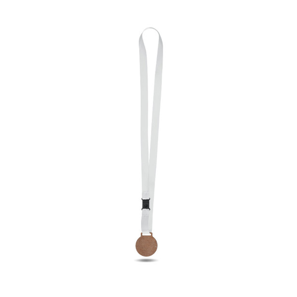 MEDAILLE SUR-MESURE MDF EP 3 mm MAXI 30 cm2 AVEC CORDON SATIN - Blanc