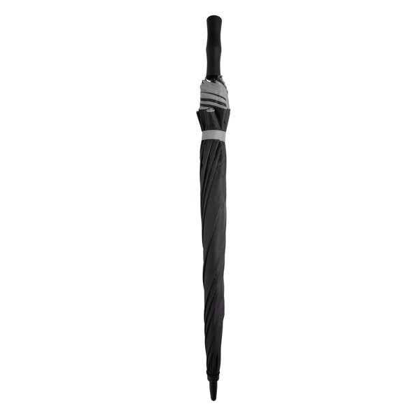 Impact Aware™ RPET dvobarvni dežnik, avto.  odpiranje, 137 cm -Srebrna