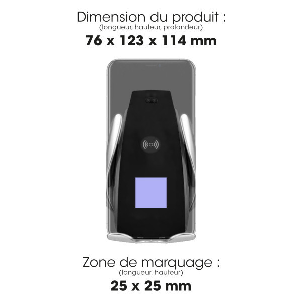 KONTAKUTO - SUPPORT VOITURE AUTOMATIQUE AVEC CHARGE RAPIDE SANS FIL 15W