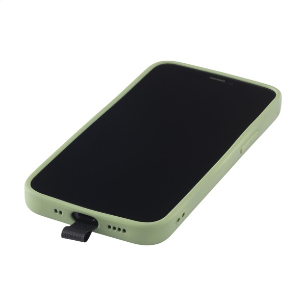 Lace Lanyard GRS RPET 0,5 cm phone keycord - Black