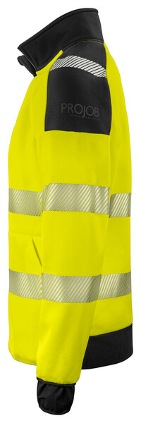 6109 Sweatshirt Full Zip Yellow/black XXL