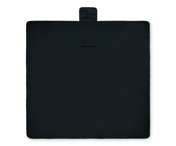 Polar fleece picnic blanket Costa - Black