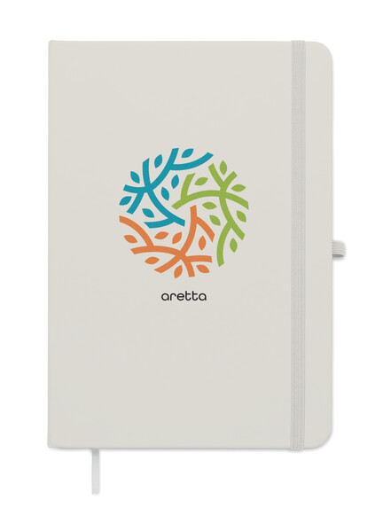 Notebook A5 in PU riciclato Arcoloop - Bianco