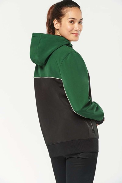 Unisex 3-Layer Two-Tone Bionic Softshell Jacket - Black / Dark Grey / M