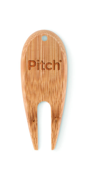 Bamboo golf divot tool Bogey