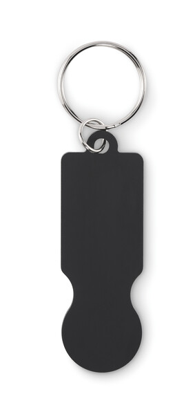 Portachiavi con gettone per car Tokley - Nero