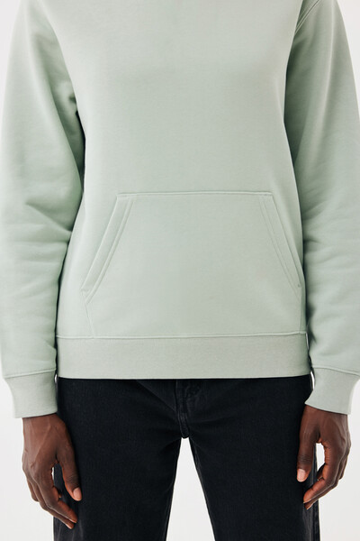 IQONIQ Joshua Unisex mikina s kapucňou z rec. bavlny - Iceberg Green / XL