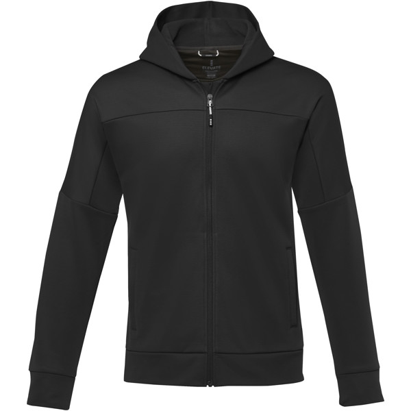 Nubia men's performance full zip knit jacket - Solid Black / 3XL