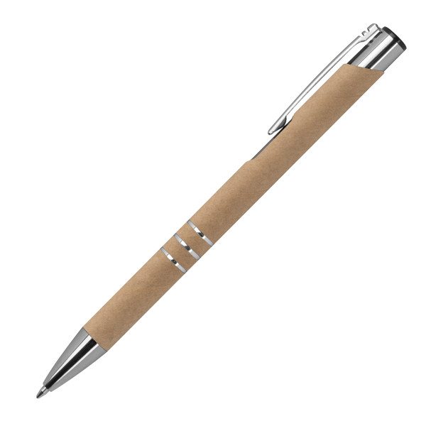 Paper ball pen ILARIA - Silvergrey