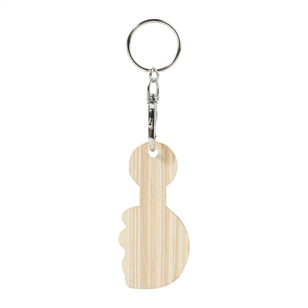Trolley Coin Keyring ColoShop Creative Wood
