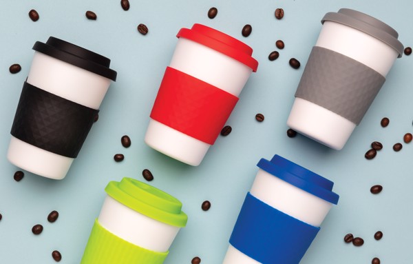 Genbrugelig kaffekop, 270 ml, grå -