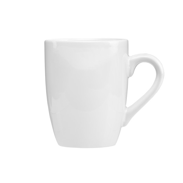 Bistro - 415 ml Ceramic Mug - White - White / Silkscreen