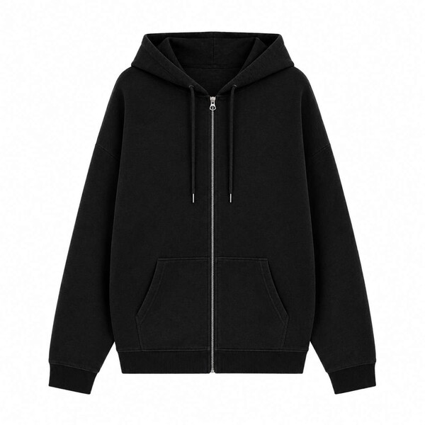 Mens Regular Zip Hoodie - Grey Melange / XS