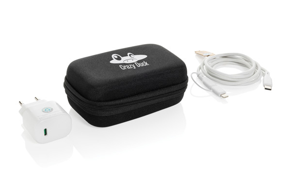 Surge RCS set za punjenje od 3 dijela, 20W USB-C, od reciklirane PET plastike