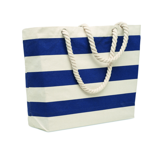 Borsa mare in cotone 220 gr/m² Heaven Stripe - Blu
