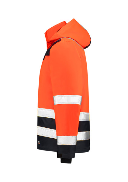 Pracovná bunda unisex Tricorp Midi Parka High Vis Bicolor - Fluorescenčná Oranžová / M