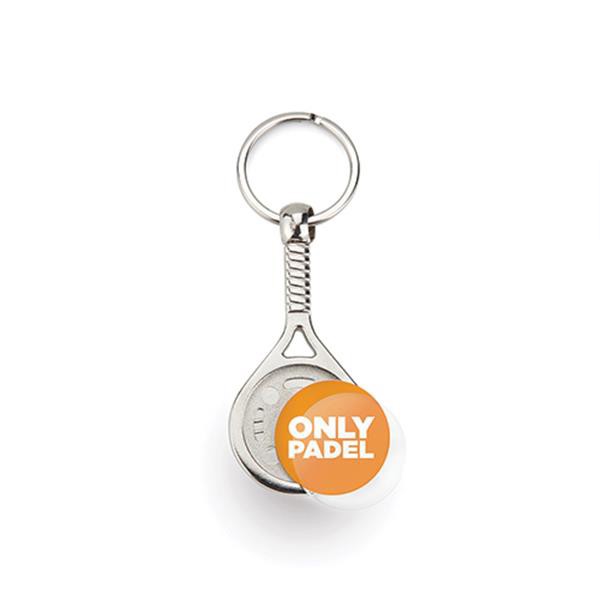 Porta-Chaves Mpd Raquete Padel Com 1 Face, Metal