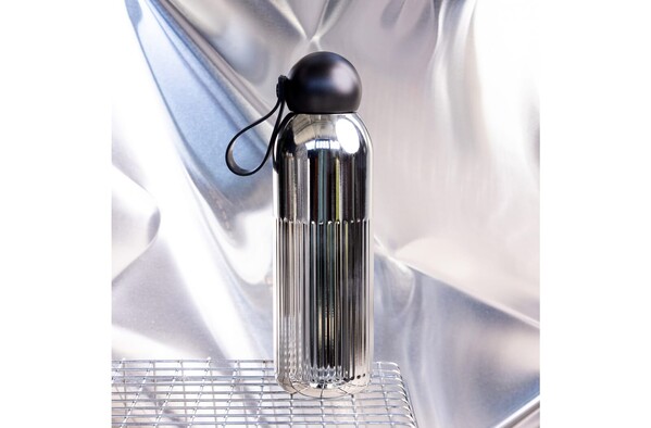 Sagaform Tekla steel bottle chrome (recycled) 500 ml