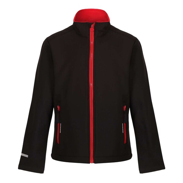 Junior Ablaze Softshell - Black / Classic Red / 5/6