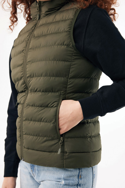IQONIQ Meru Damen Bodywarmer aus recyceltem Polyester - Khaki / XL