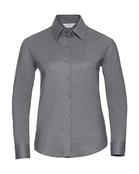 Ladies' Classic Oxford ShirtLS - White / XS (34)