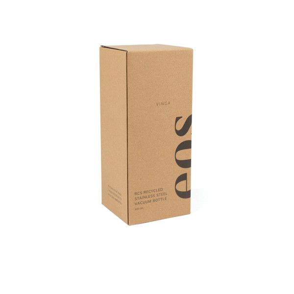 Vinga Eos vakuumska steklenica 880 ml, reciklirano jeklo - Bela / siva