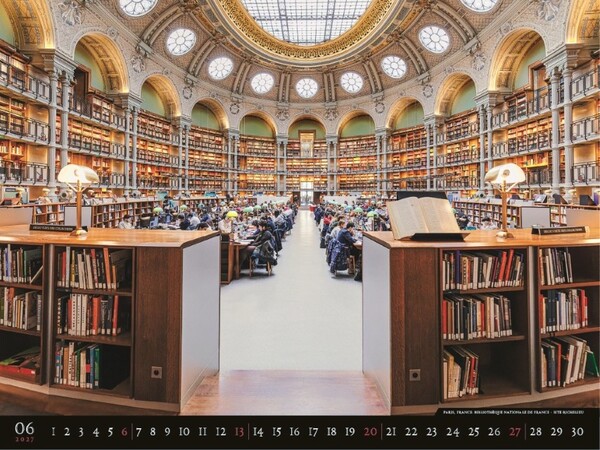 Nástenný Kalendár Bibliotheca 2027