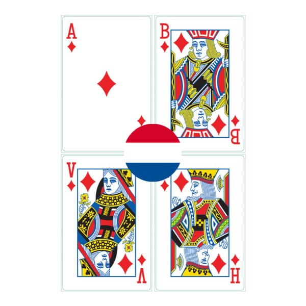 54 Playing cards, your design on 1 side - Standard box / Dutch