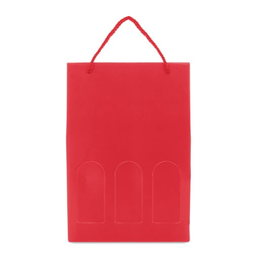 CAJA DE CARTÓN LUXE 3 PCS "MESEGUERA" - Rojo