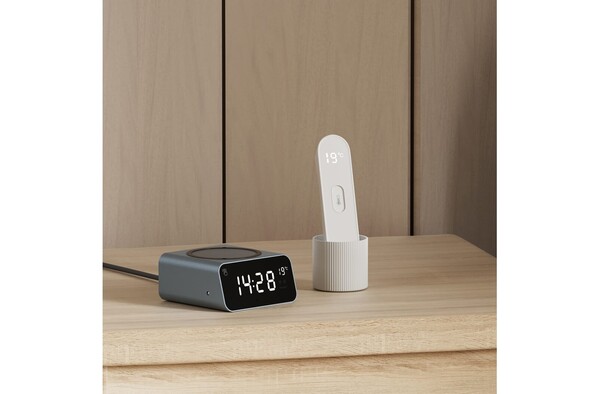 Chargeur sans fil Xoopar Reddi Charge PD avec horloge - Gris foncé