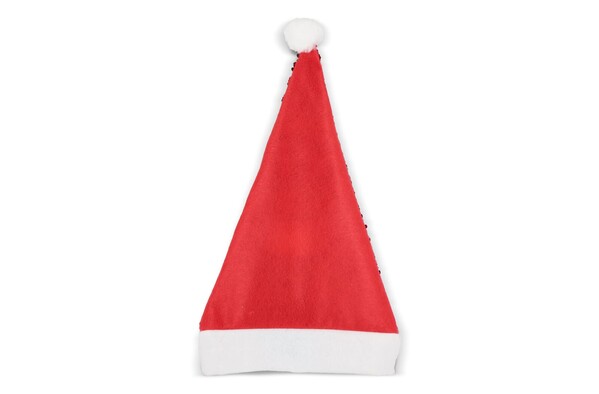 Bonnet de Noël à paillettes bicolores