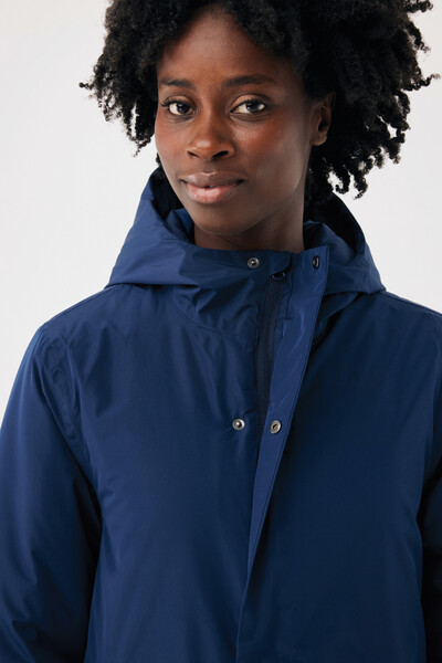Parka en polyester recyclé IQONIQ Thelon - Bleu Marine / XXL