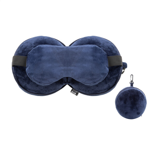 Oreiller De Voyage En Rpet Dreamfly - Bleu Foncé