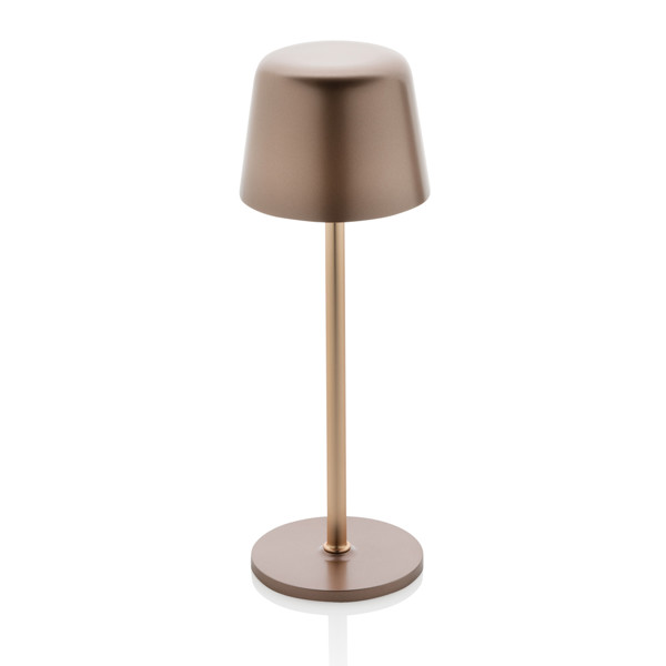 Lampe de table rechargeable par USB en plastique RCS Zenic - Bronze