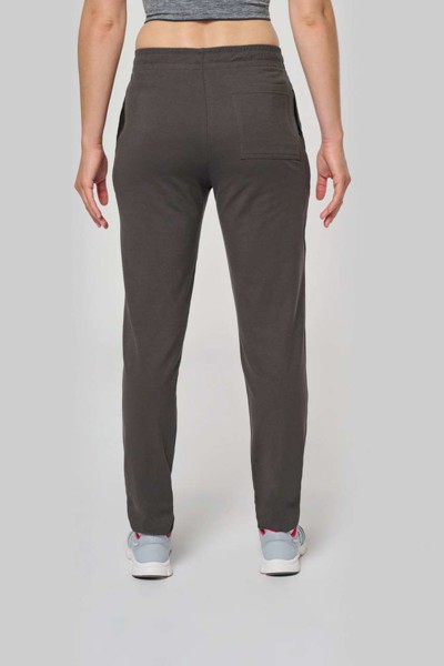 Unisex Lightweight Cotton Tracksuit Bottoms - Dark Grey / L