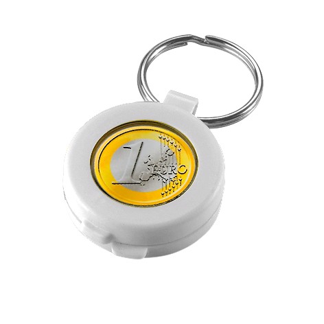 Chip Keyring "Safe" - White