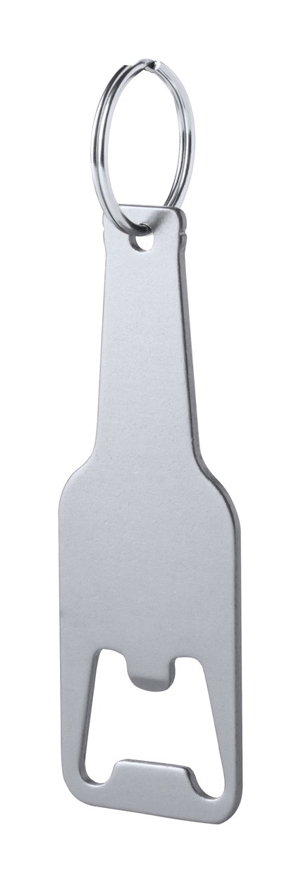Bottle Opener Keyring Clevon - Silver