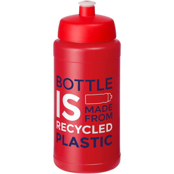 Borraccia sportiva in materiale riciclato da 500 ml Baseline - Rosso / Rosso