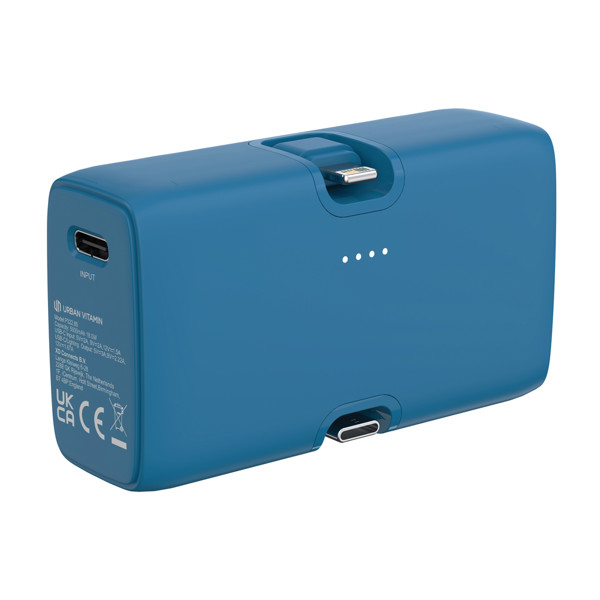 Powerbank 20W PD en plastique RCS Urban Vitamin Los Angeles - Bleu
